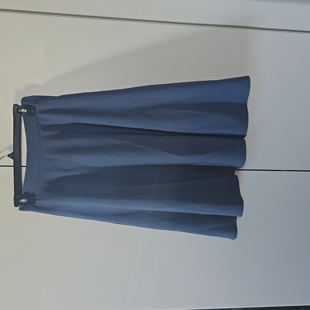 Modcloth Elegant A-Line Skirt in Deep Blue
